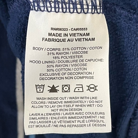 Nike blue and white collegiate hoodie GUC size medium - Picture 5 of 7